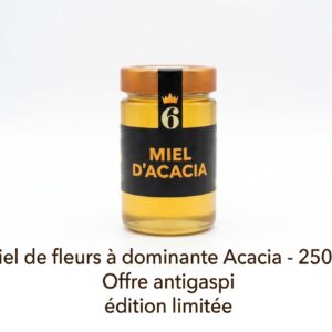 Miel de fleurs à dominante Acacia- 250 gr Offre antigaspi- édition limitée