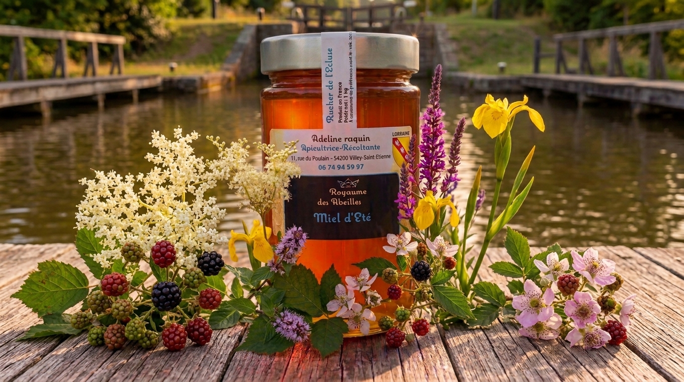 Miel d'été(1kg)-Rucher de l'Ecluse