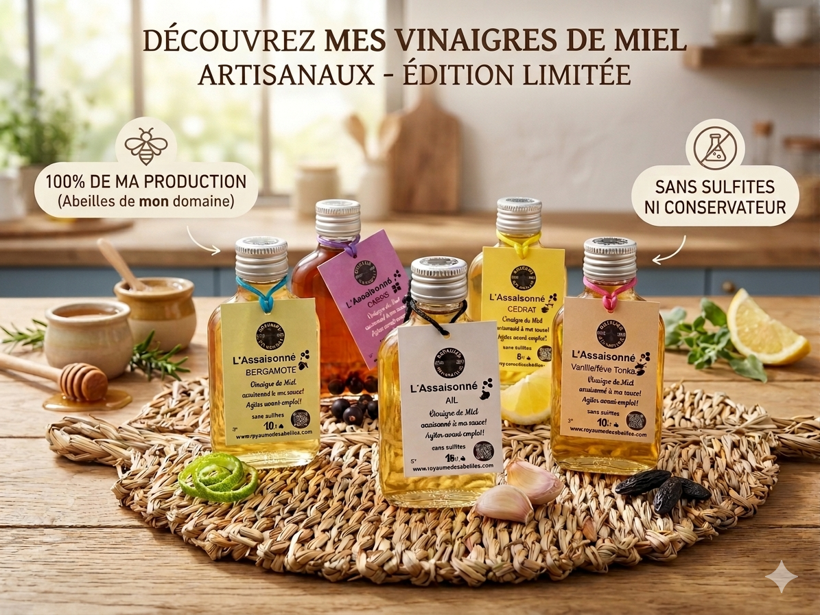 Coffret Découverte : Trio Surprise de Vinaigres de Miel Signatures